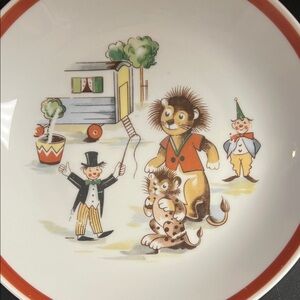 Vintage Kahla German Democratic Republic Circus Themed Plate 1960